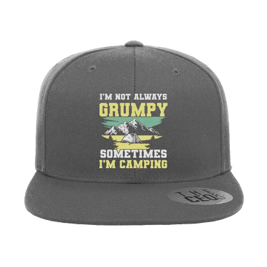 I'm Not Always Grumpy Embroidered Flat Bill Hat